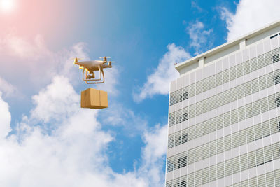 Low angle view of building against sky