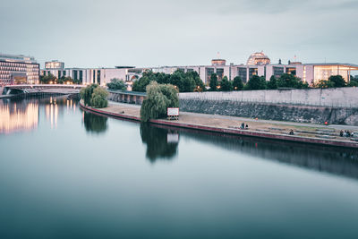 River with buildings in background