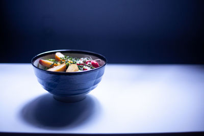 Close-up of ice cream in bowl