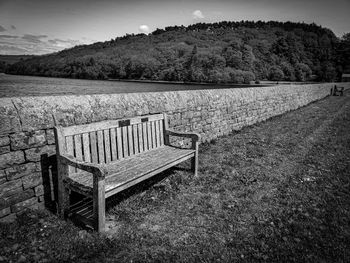 A seat with a view of tunstall reservoir.