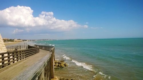 Panoramic view of sea against sky