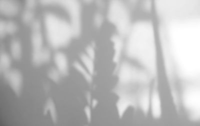 Defocused image of silhouette people standing outdoors