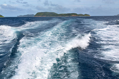 Scenic view of sea against sky