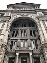 Low angle view of historical building