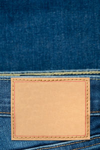 Close-up of denim jeans