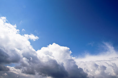 Low angle view of clouds in sky