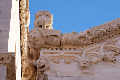 Statue of temple in building