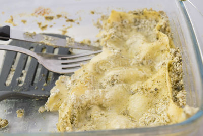 Close-up of ice cream in bowl