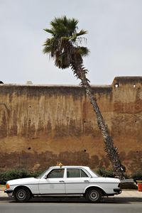 Car on road against sky