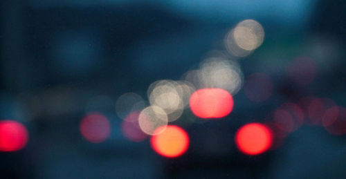 Defocused image of lights at night