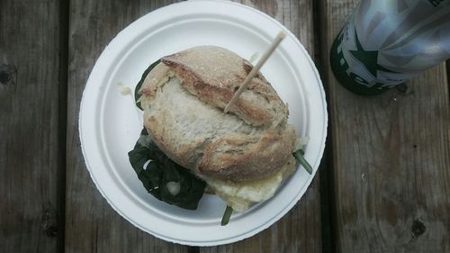 Close-up of served food