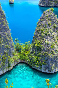 Swimming pool in sea