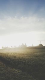 Scenic view of landscape against sky