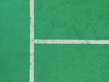 Close-up of tennis court