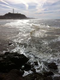 Scenic view of sea against sky