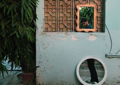 View of window on wall