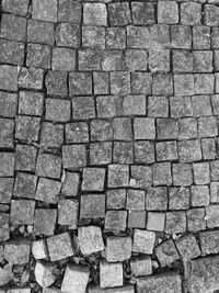 Full frame shot of damaged pavement