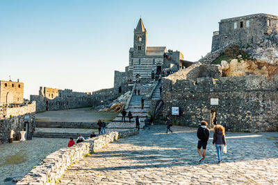 Tourist visiting at church of st peter