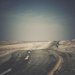 Road passing through landscape