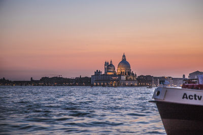 View of cathedral at sunset