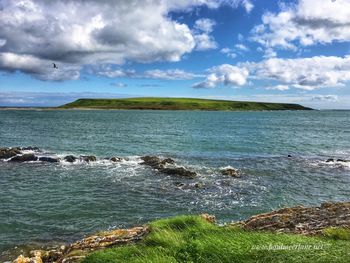 Scenic view of sea against sky