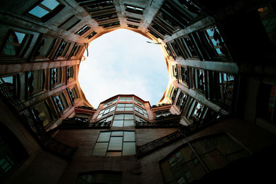 Low angle view of buildings against sky