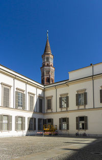Courtyard of the royal palace in the city of milan, italy