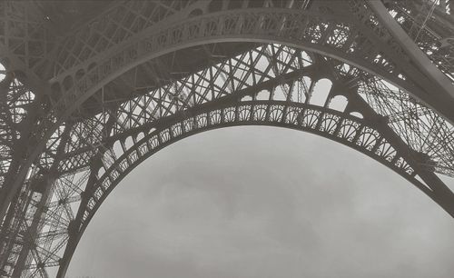 Low angle view of eiffel tower