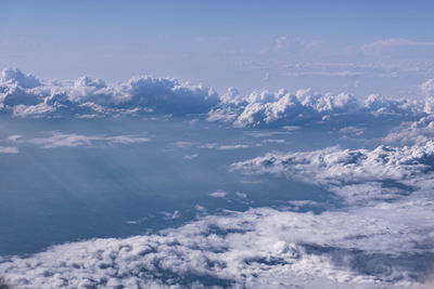 Aerial view of cloudscape