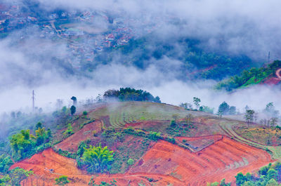 Panoramic view of landscape against sky