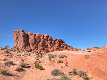 Rock formations in a desert