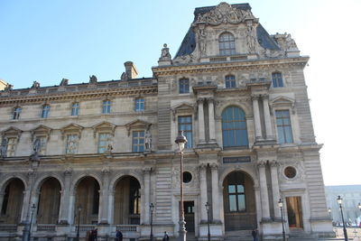 Low angle view of historical building against sky