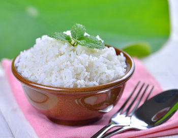 Close-up of ice cream in bowl