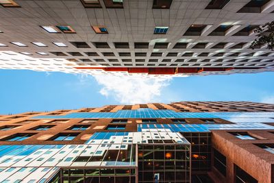 Low angle view of modern building against sky oslo 