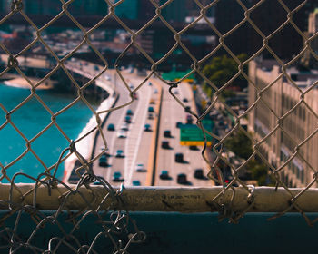 Close-up of chainlink fence