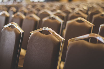 Full frame shot of chairs