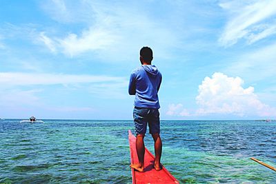 Man standing on beach