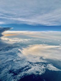 Aerial view of cloudscape against sky
