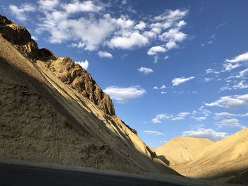 Scenic view of rocky mountains against sky