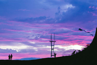 Scenic view of landscape against cloudy sky