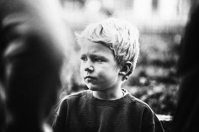 Close-up portrait of boy