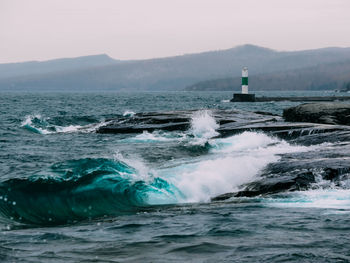 Scenic view of sea against sky