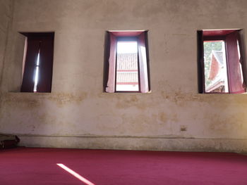 Interior of illuminated building