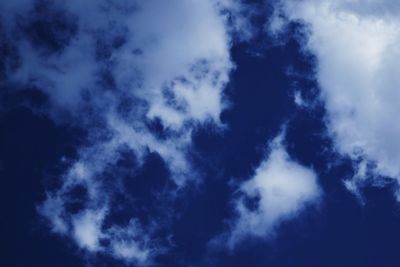 Low angle view of cloudy sky