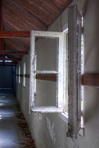 Interior of abandoned building