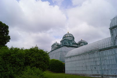 View of building against cloudy sky