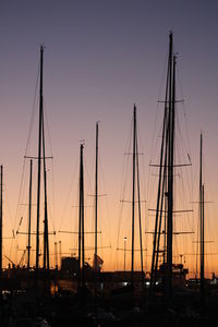 Harbor at sunset