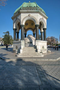 View of built structure against clear sky
