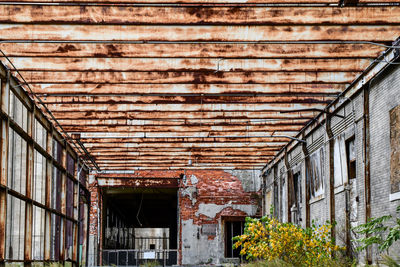 Low angle view of old building