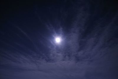 Low angle view of cloudy sky